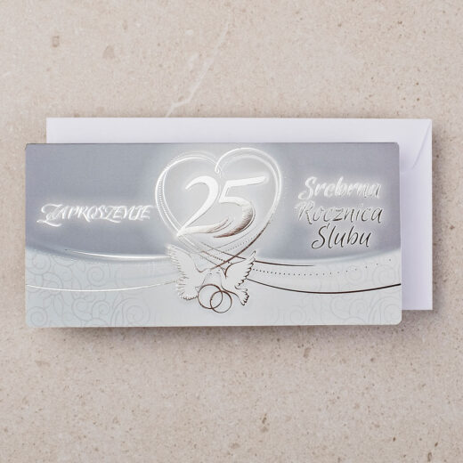 zaproszenie rocznica ślubu 25 zrs-0325