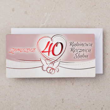 zaproszenie rocznica ślubu 40 zrs-0340
