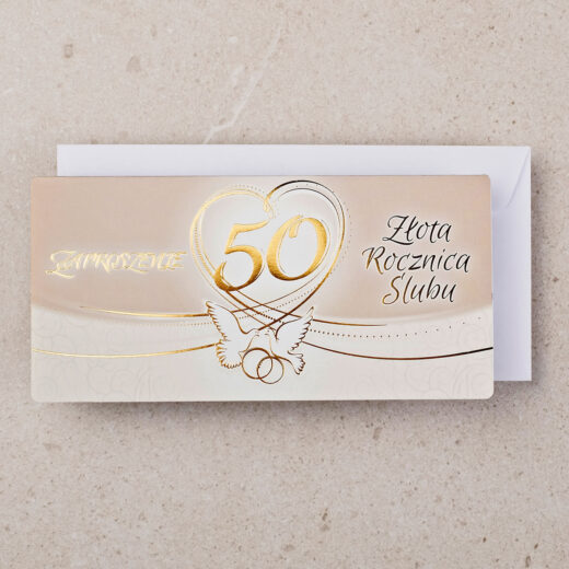 zaproszenie rocznica ślubu 50 zrs-0350