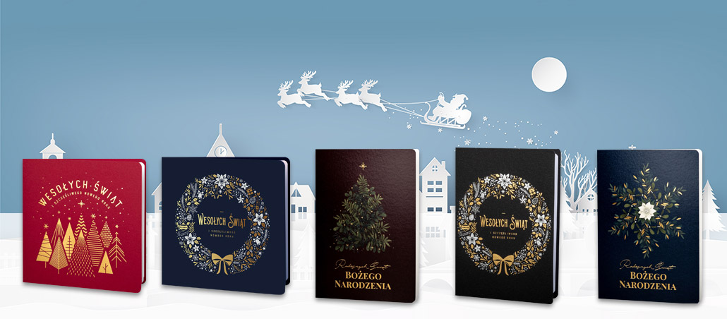 kartki bożonarodzeniowe Art Nuvo