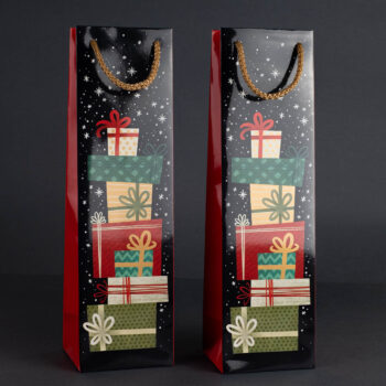 Torebka świąteczna na wino TB-02 1