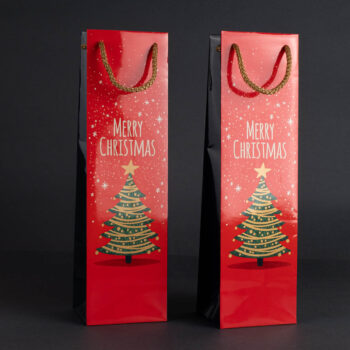 Torebka świąteczna na wino TB-03 1