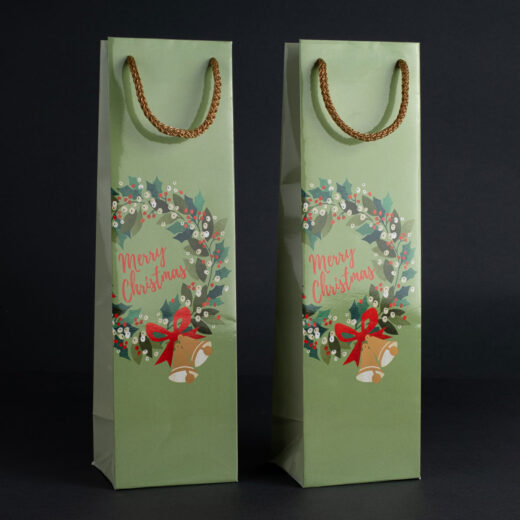 Torebka świąteczna na wino TB-04 1