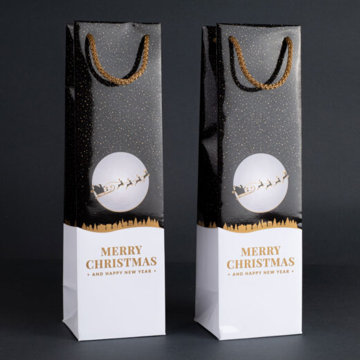 Torebka świąteczna na wino TB-06 1