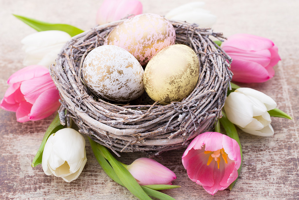 Wielkanocne dekoracje tulipany